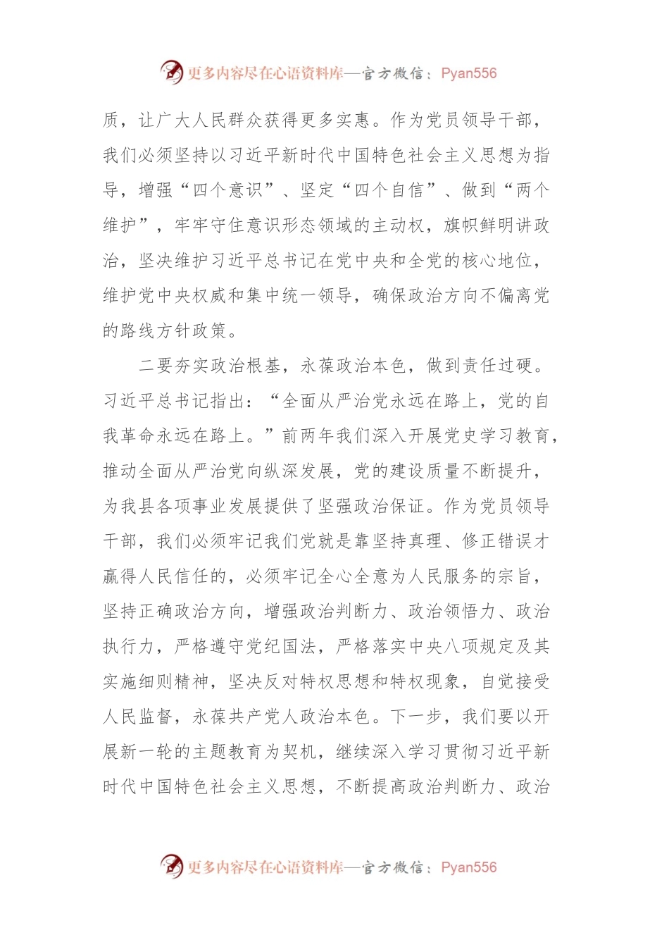 2023年度领导干部主题教育读书班交流发言提纲 (9).docx_第2页