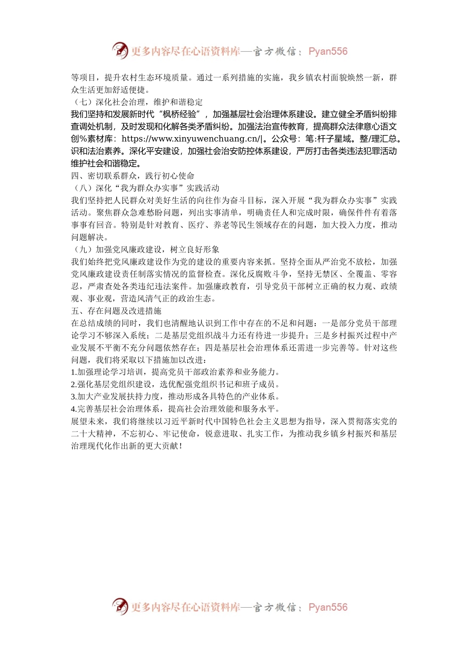 2024乡镇党支部基层总结报告.docx_第2页