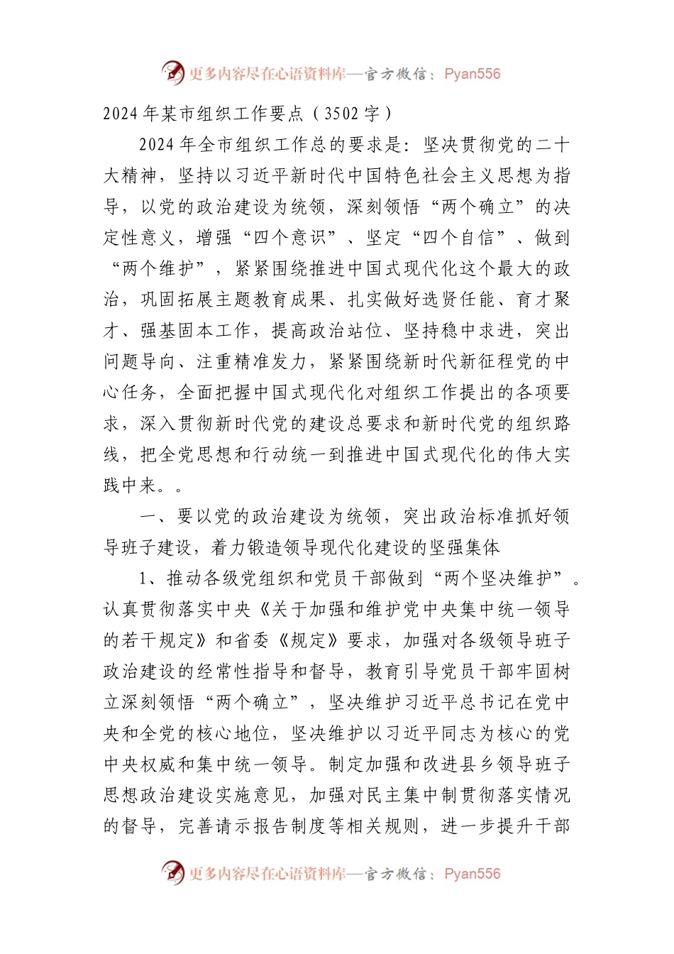2024年市组织工作要点.docx_第1页