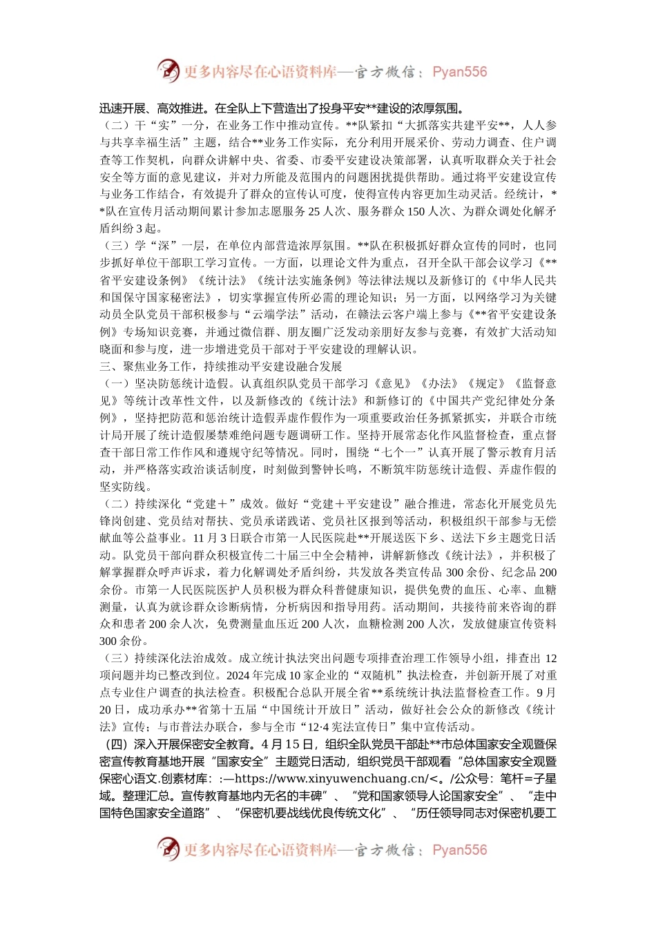 2024年市局书记抓平安建设工作述职报告.docx_第2页