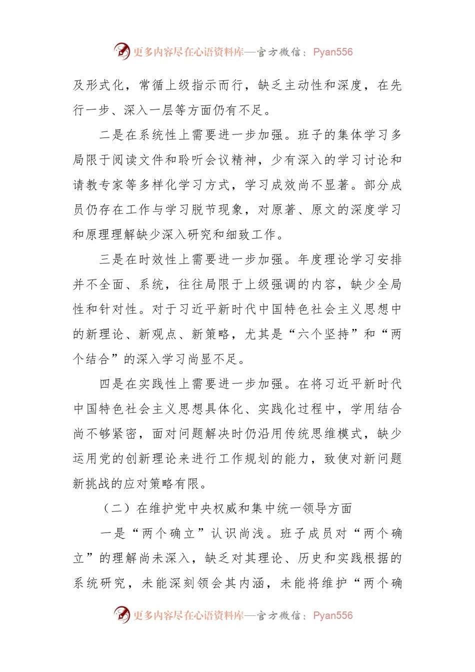 2023年第二批主题教育领导班子民主生活会对照检查材料.docx_第2页