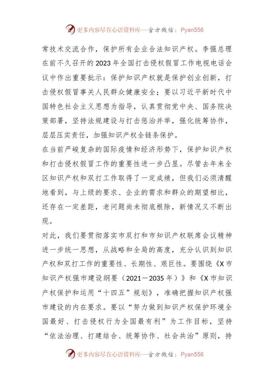 XX副区长在2023年区知识产权联席会议上的讲话.docx_第2页