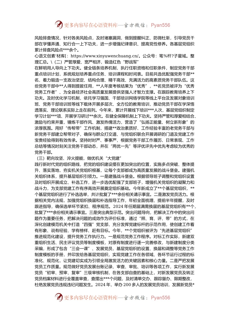 2024年度书记抓基层党建工作述职评议报告.docx_第2页