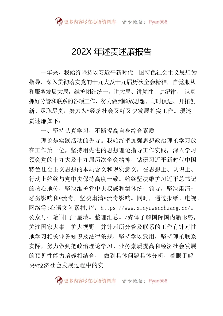 202X年述责述廉报告.docx_第1页
