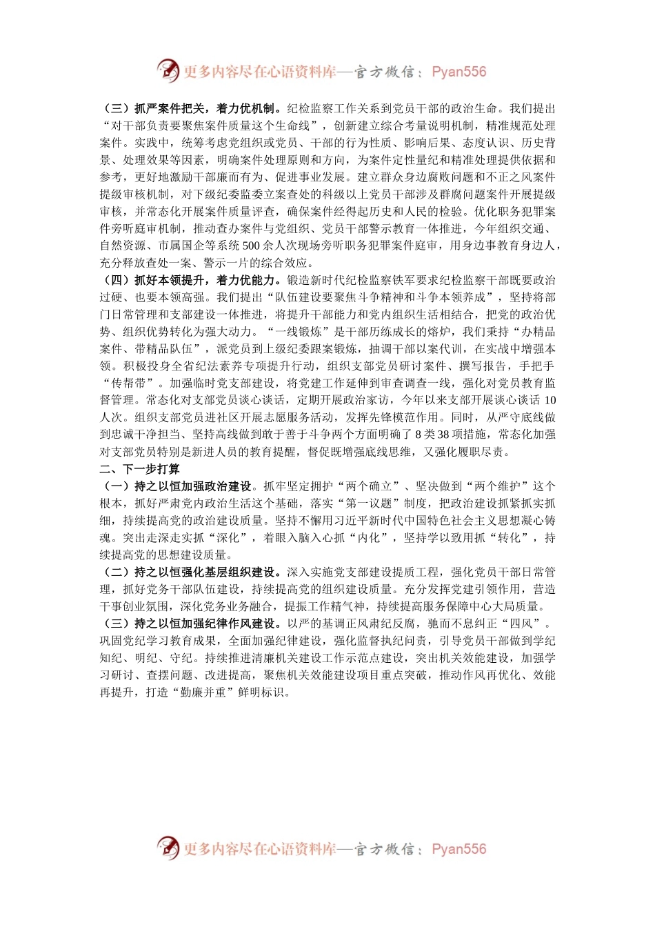 2024年市纪委监委党支部书记述职述廉述党建工作报告.docx_第2页