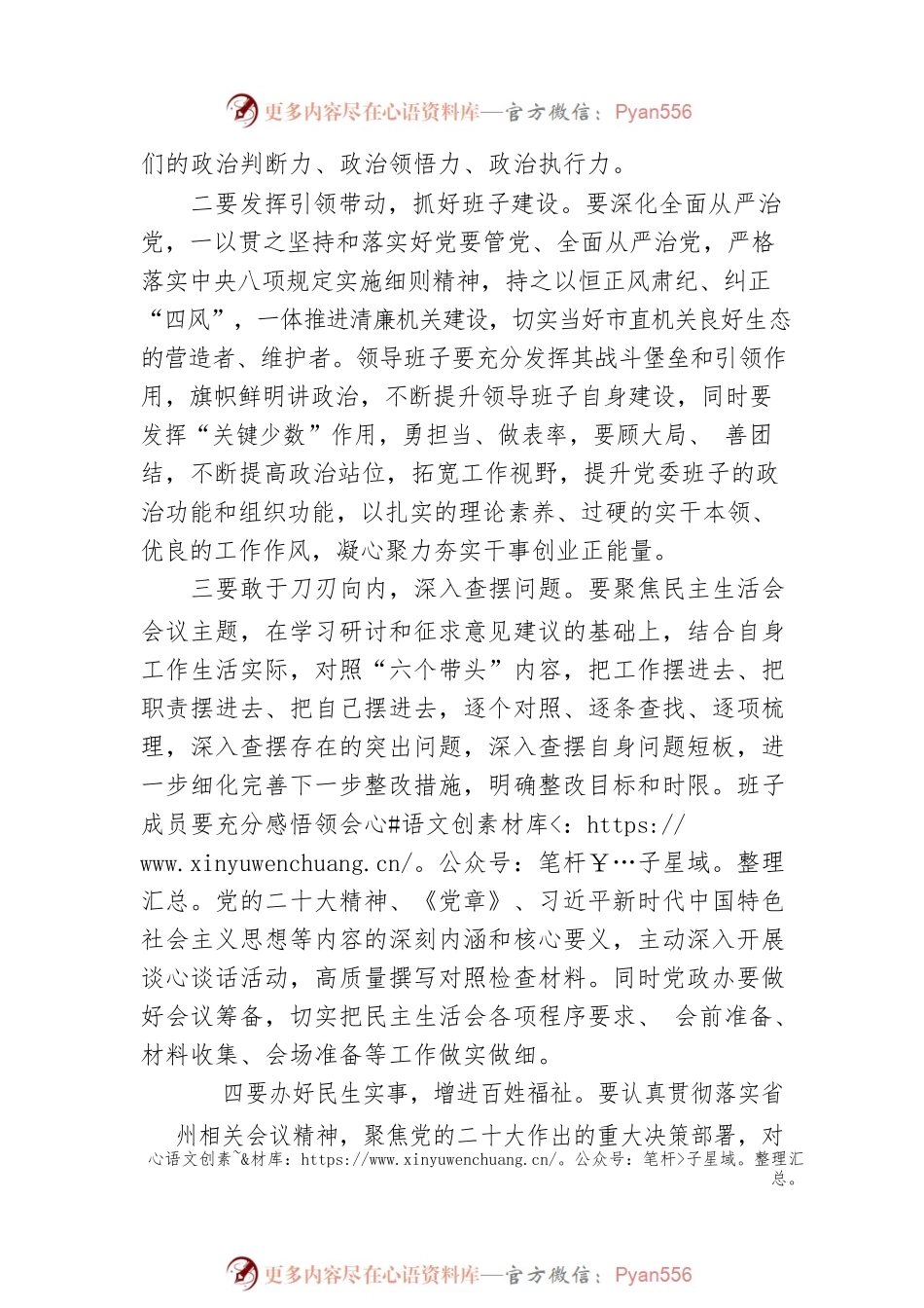 2023年民主生活会会前集中学习研讨发言.docx_第2页