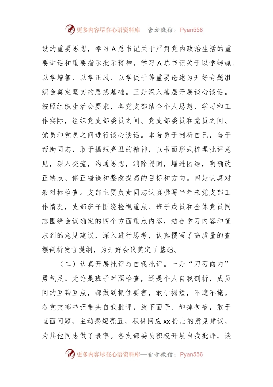 2023年第一批主题教育组织生活会情况报告.docx_第2页