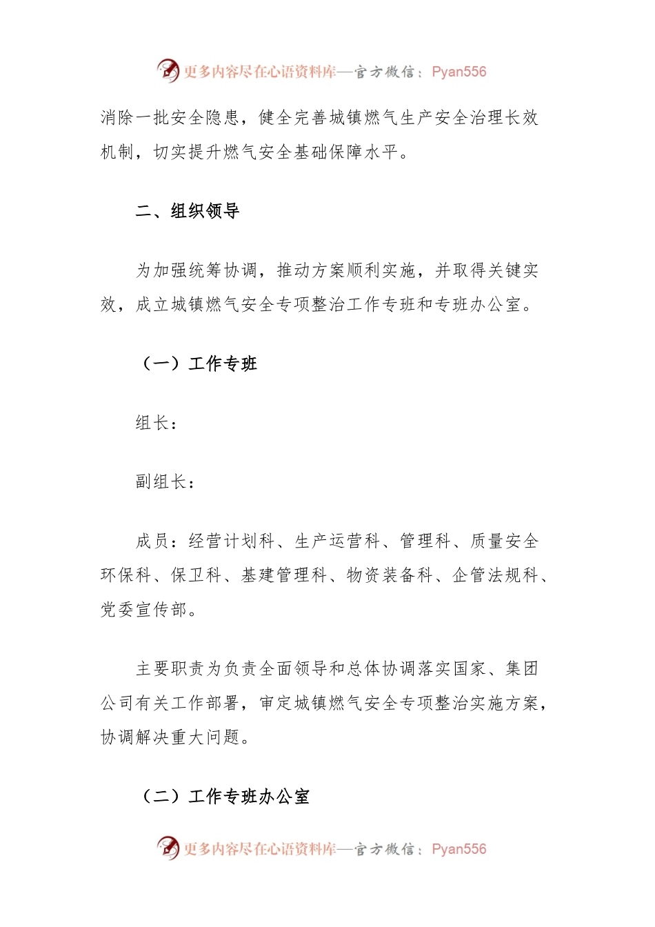 XX公司城镇燃气安全专项整治实施方案.docx_第2页