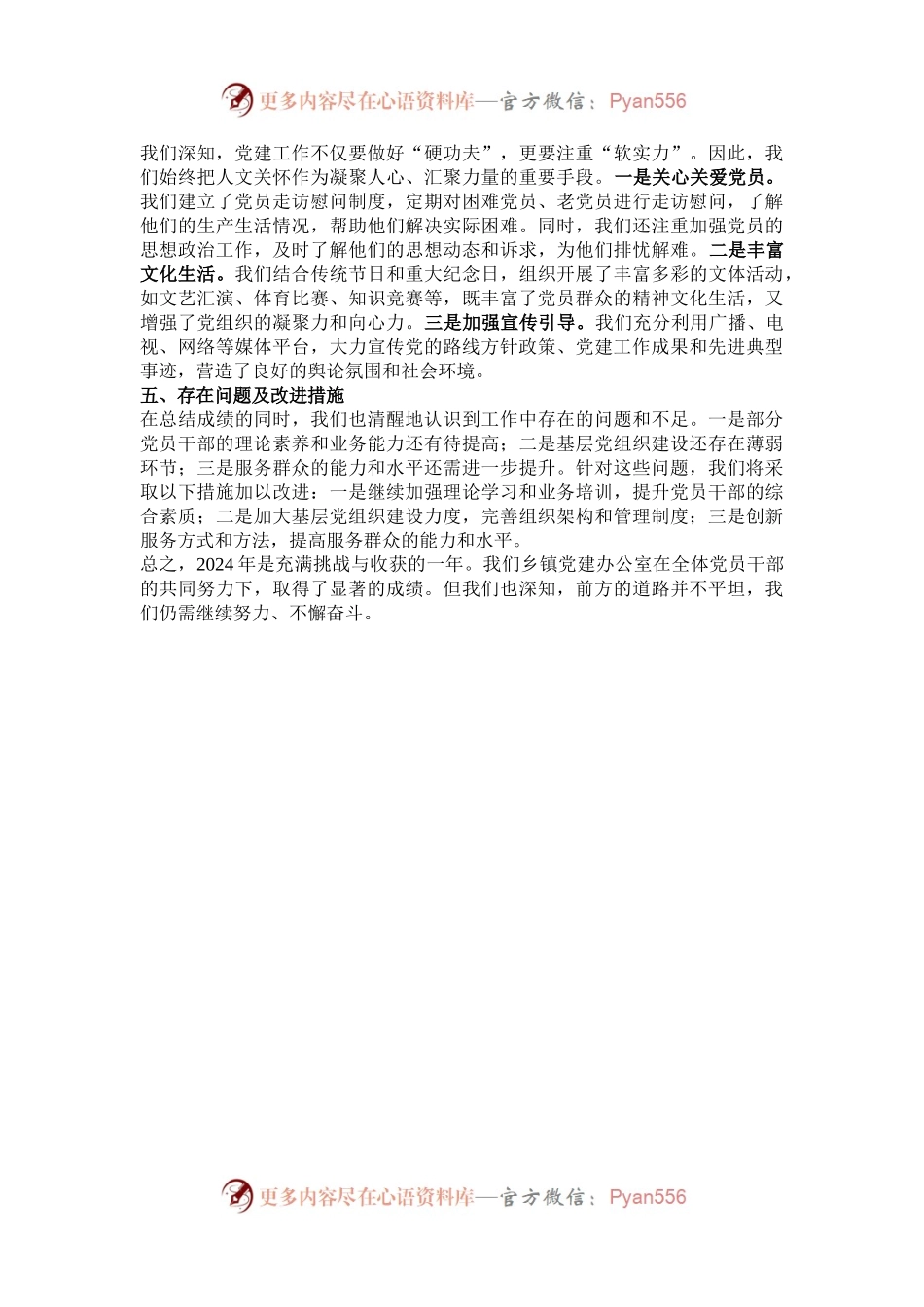 2024年乡镇党建办公室工作总结.docx_第2页