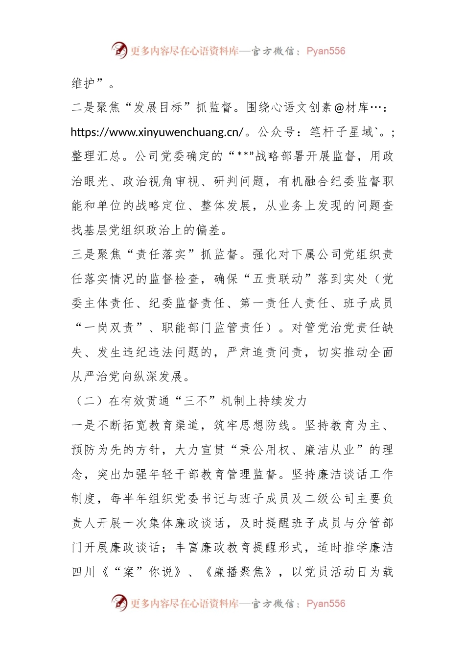 2023年某国企纪委纪检监察工作安排.docx_第2页