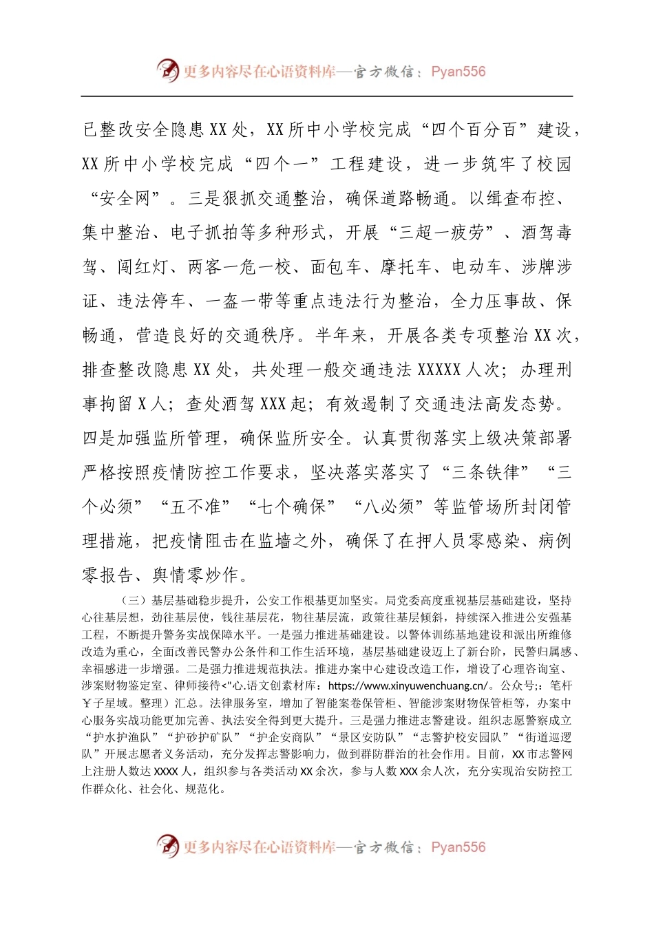 XX市公安局2021年上半年工作总结.docx_第2页