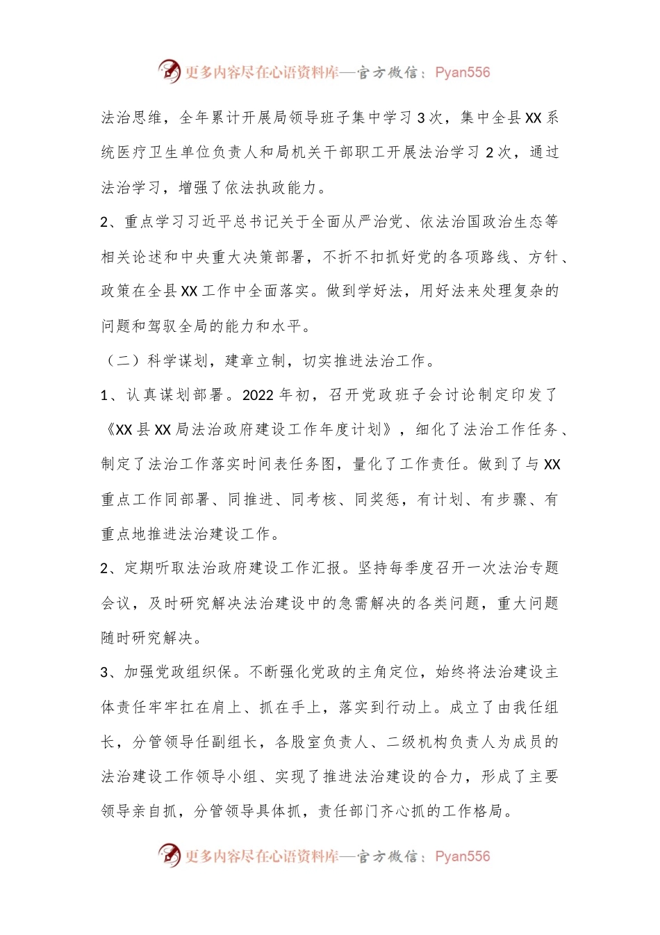 XX局2022年党政主要负责人法治建设第一责任人述职报告（3388字）.docx_第2页