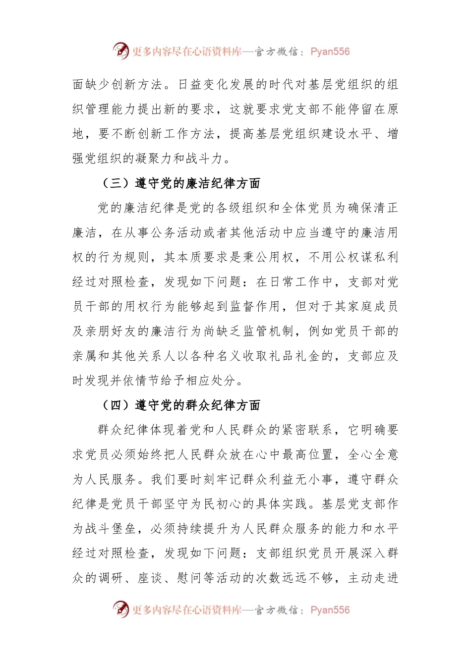 2024党纪学习教育最新班子对照检查发言材料范文.docx_第2页