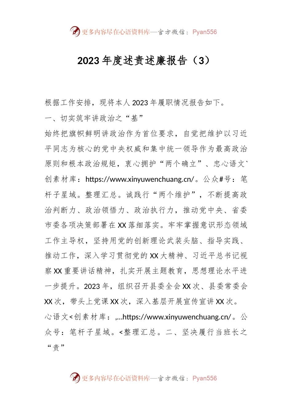 2023年度述责述廉报告（3）.docx_第1页