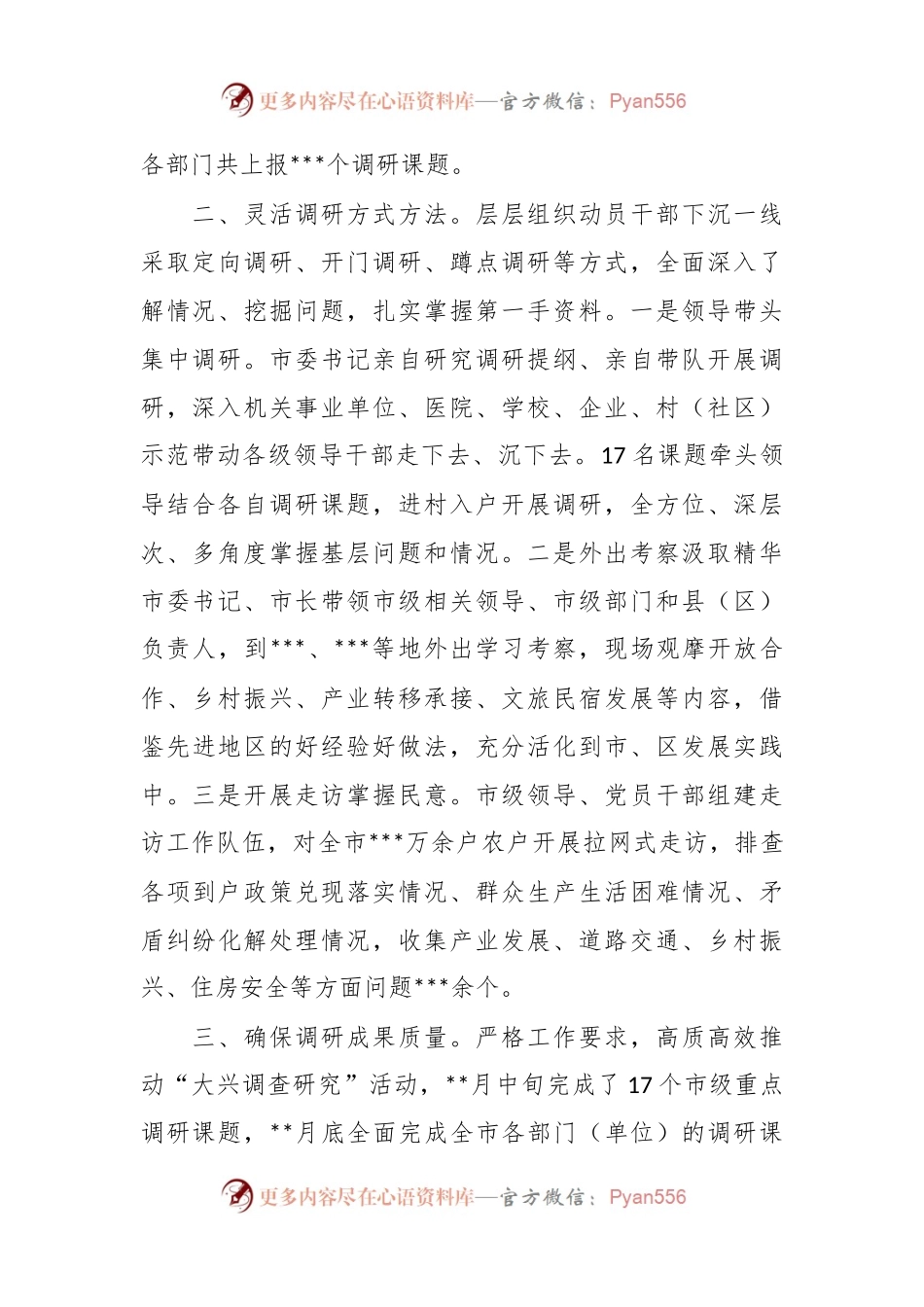 XX市大兴调查研究经验材料.docx_第2页