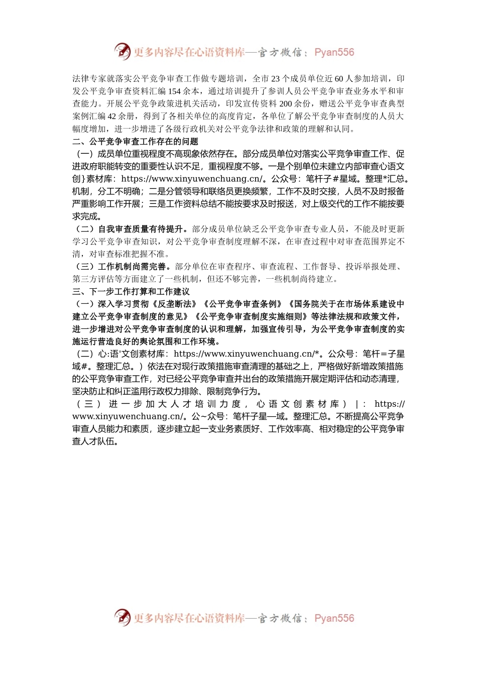 2024年市公平竞争审查工作总结.docx_第2页
