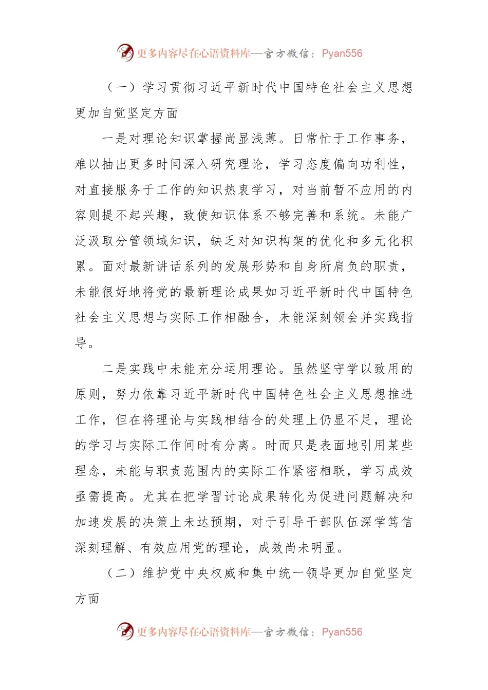 2023年度第二批主题教育民主生活会个人对照检查材料（新六个方面） (4).docx_第2页