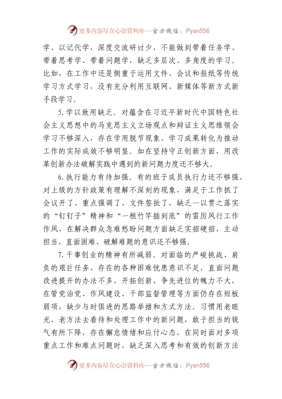 2023年度主题教育班子成员对照检查、检视剖析问题清单.docx_第2页