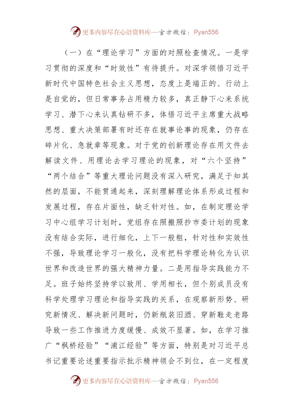 2023年第二批主题教育专题民主生活会领导班子对照检查剖析材料.docx_第2页
