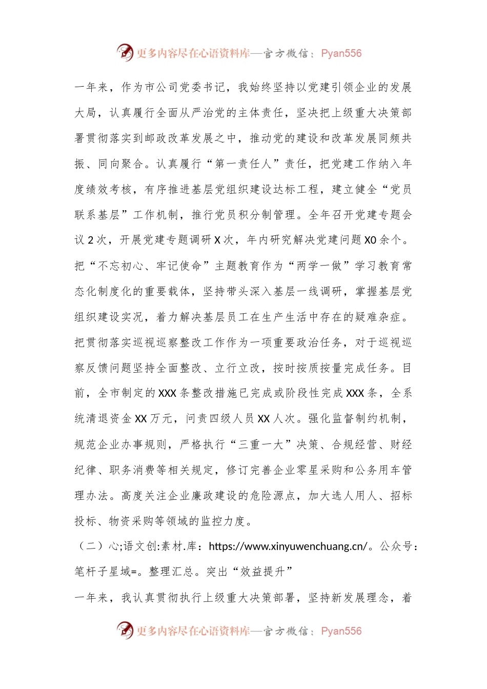 XX国有企业总经理20XX年度述职报告（3948字）.docx_第2页