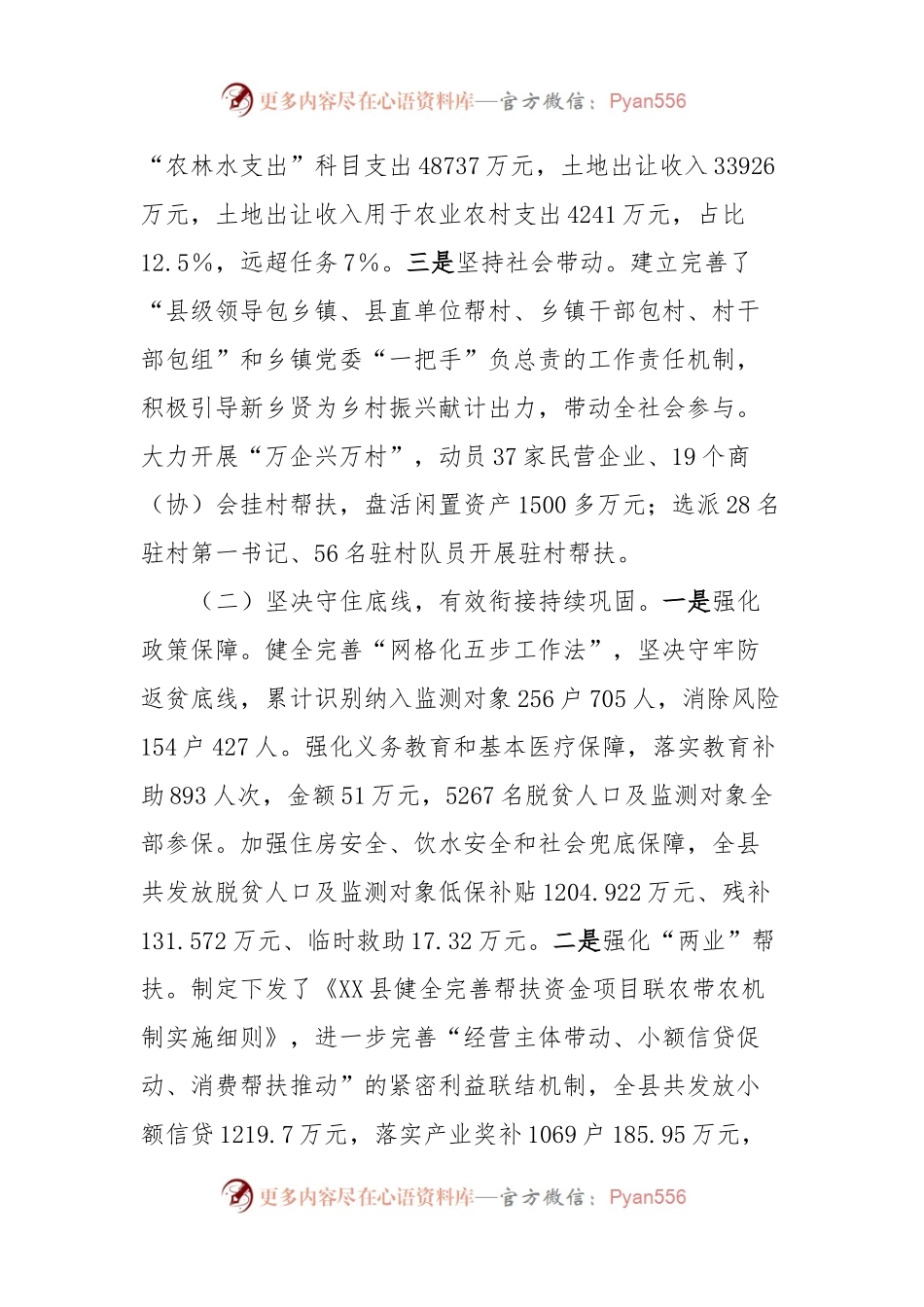 XX县全面推进乡村振兴工作进展情况.docx_第2页