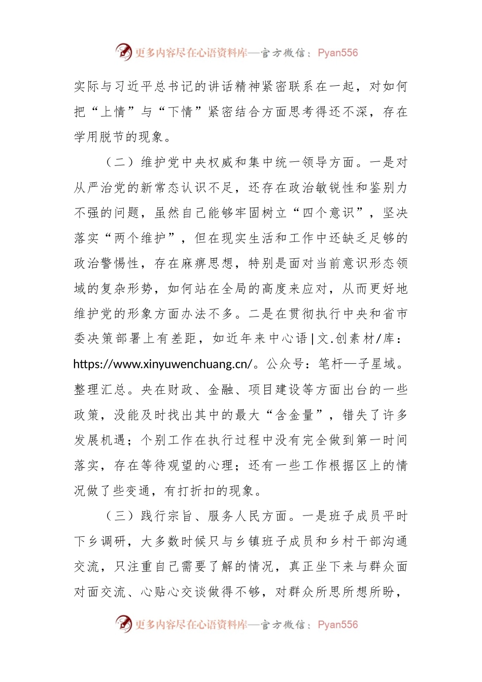 2023年第二批主题教育专题民主生活会班子发言稿提纲.docx_第2页