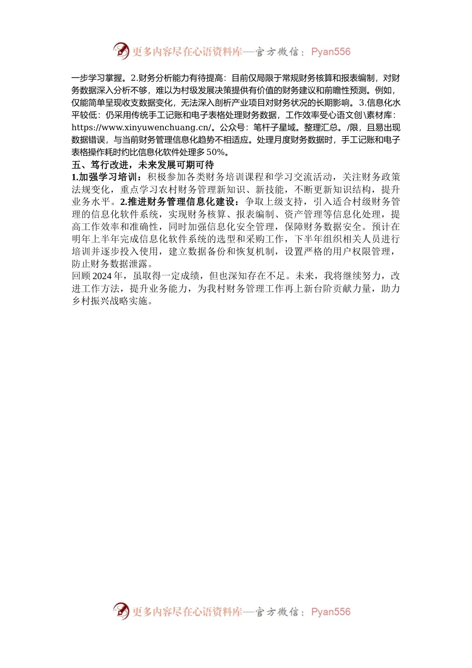 2024年村会计年终总结.docx_第2页