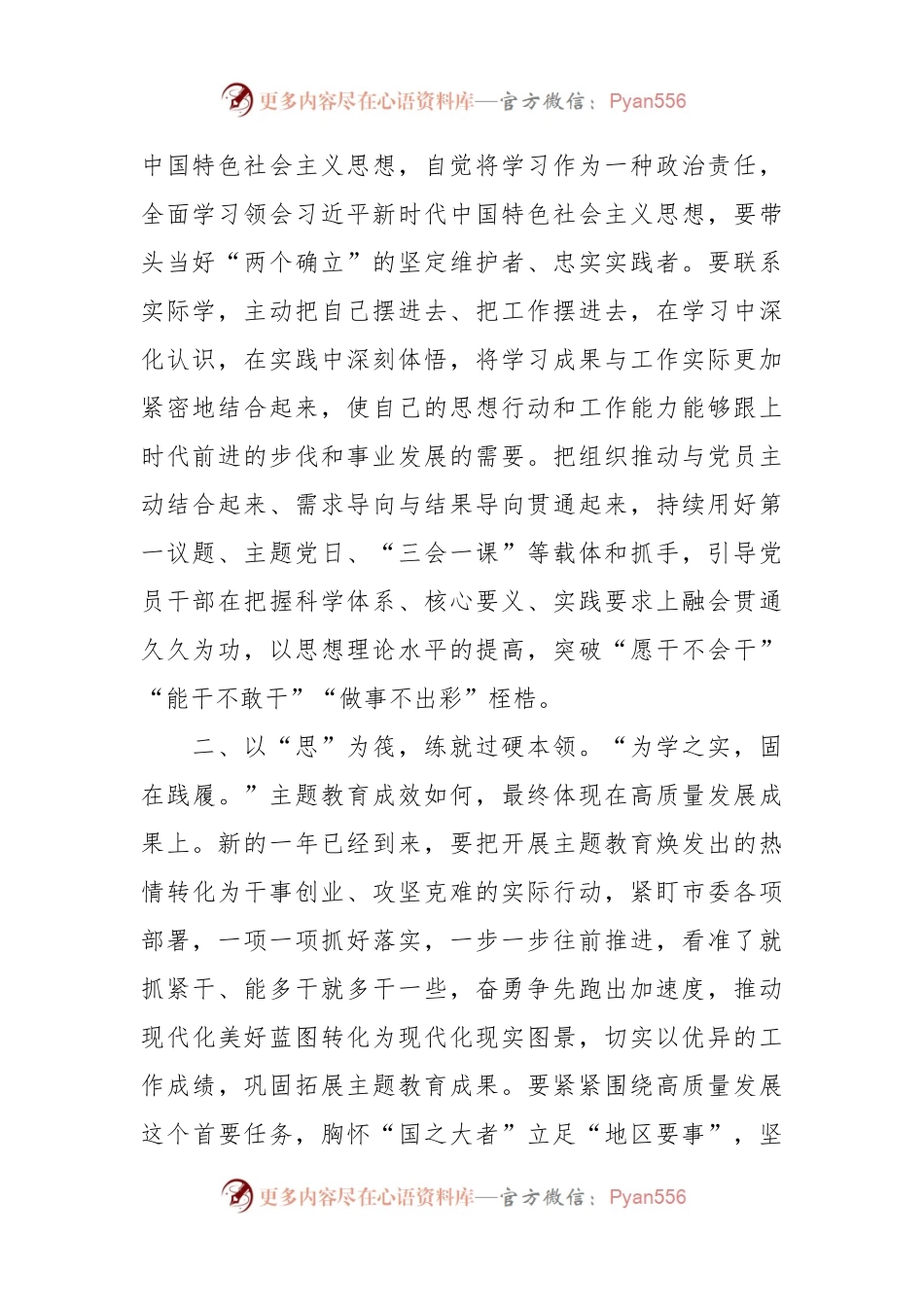 2023年度主题教育专题民主生活会会前研讨交流发言稿材料.docx_第2页