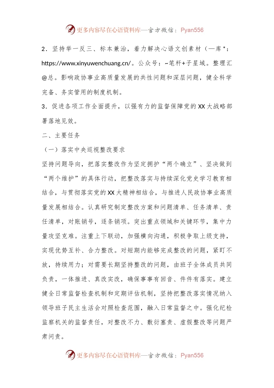 2024年市政协办巡查整改工作方案.docx_第2页