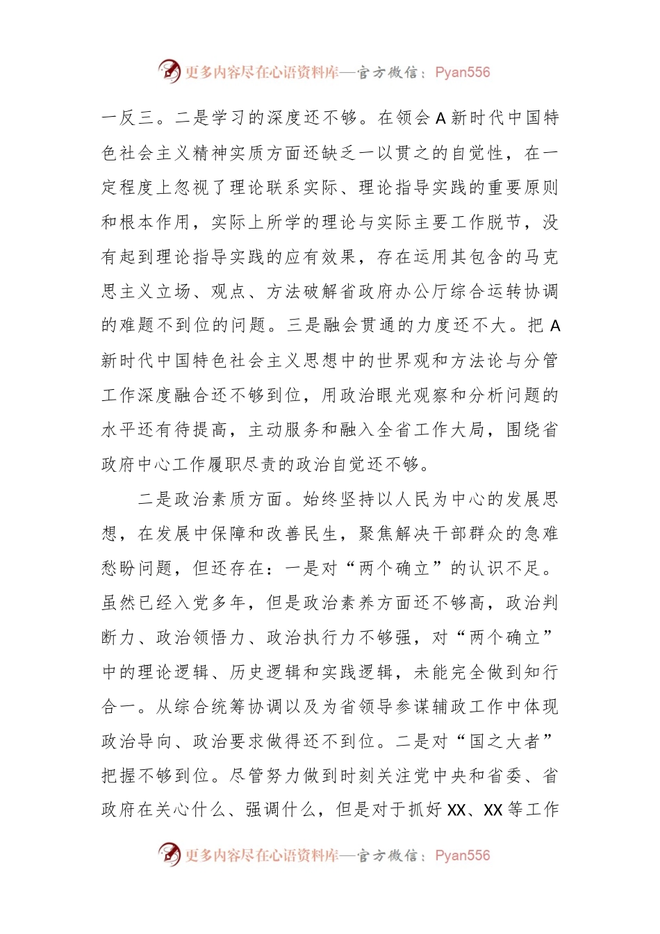 2023年班子成员主题教育民主生活会的个人发言提纲.docx_第2页