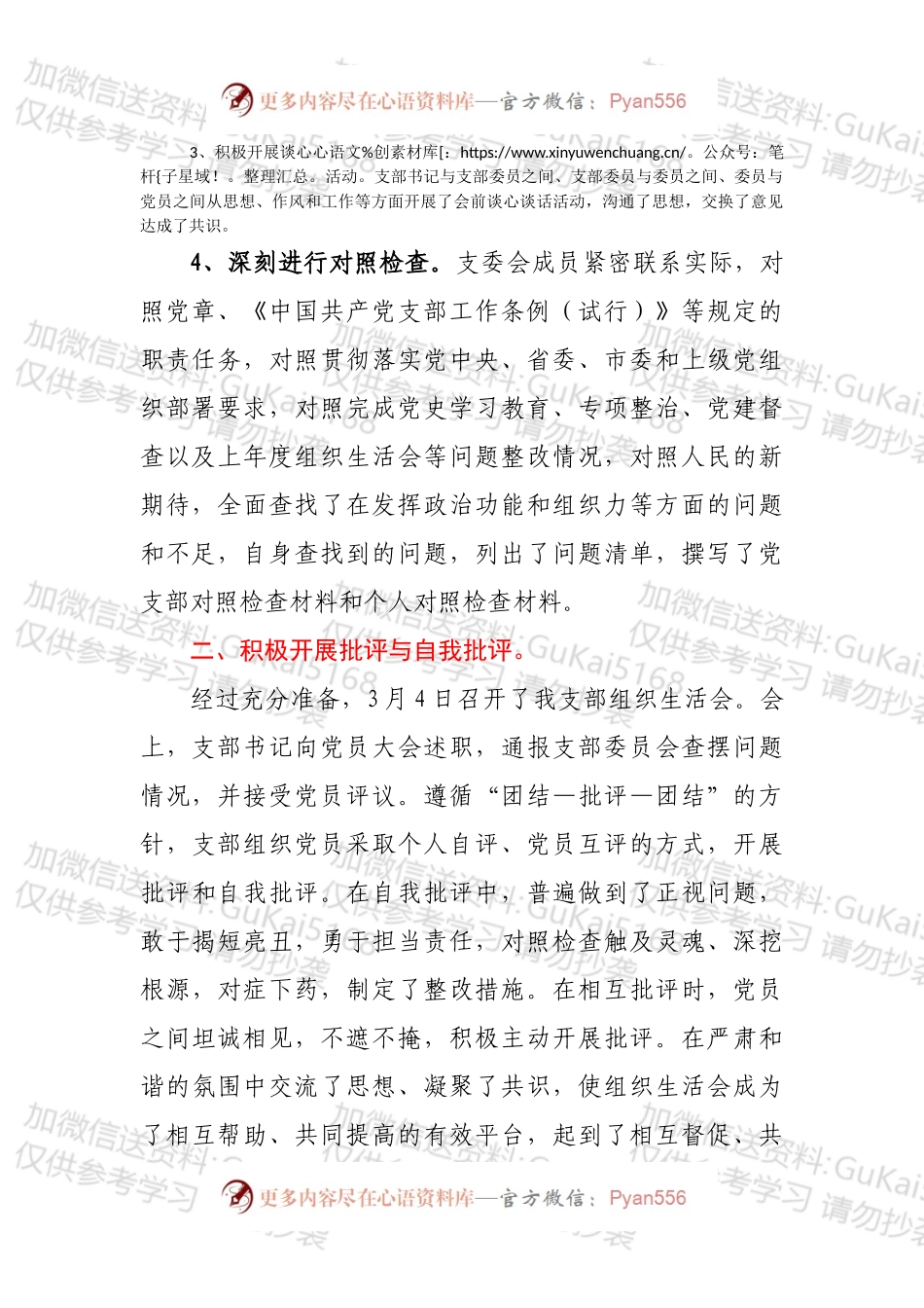 XX党支部202X年度组织生活会情况报告.docx_第2页