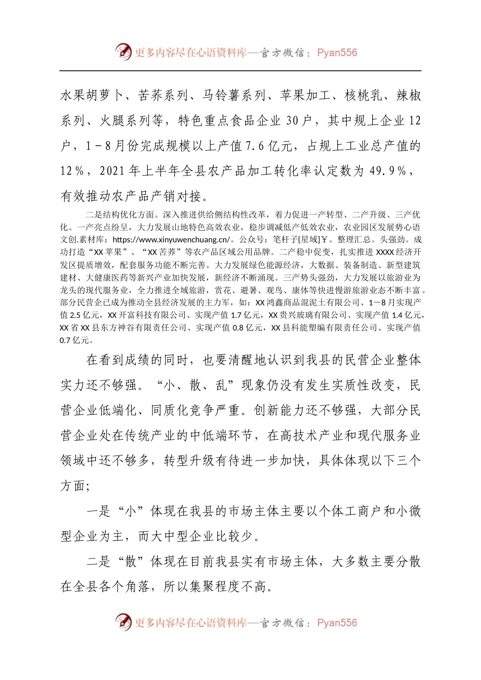 XX县2021年民营经济发展情况报告(3).docx_第2页