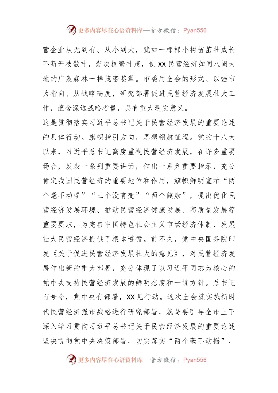XX市委书记在市委常委会理论中心组民营经济专题研讨交流会上的讲话.docx_第2页
