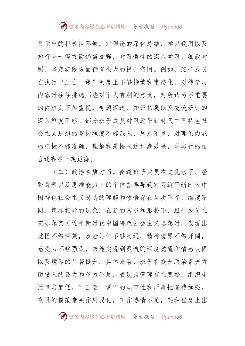 2023年度主题教育专题民主生活会个人对照检查材料（3）.docx_第2页