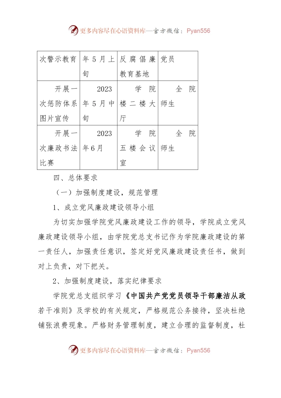 xxx学院“树作风、抓教风、促学风”党风廉政建设实施方案.docx_第2页