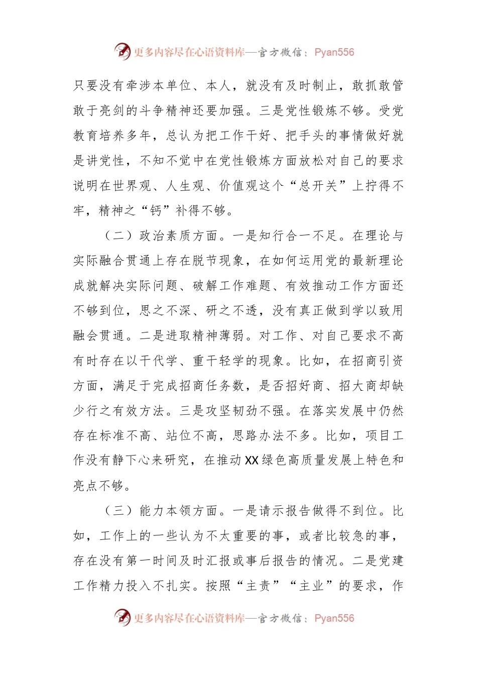 XX乡镇镇长2023年主题教育专题民主生活会个人对照检查材料.docx_第2页