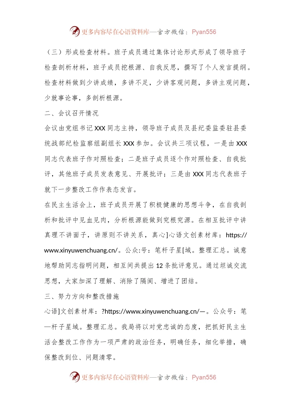XX局党组关于2022年度民主生活会情况的报告（全文1869字）.docx_第2页