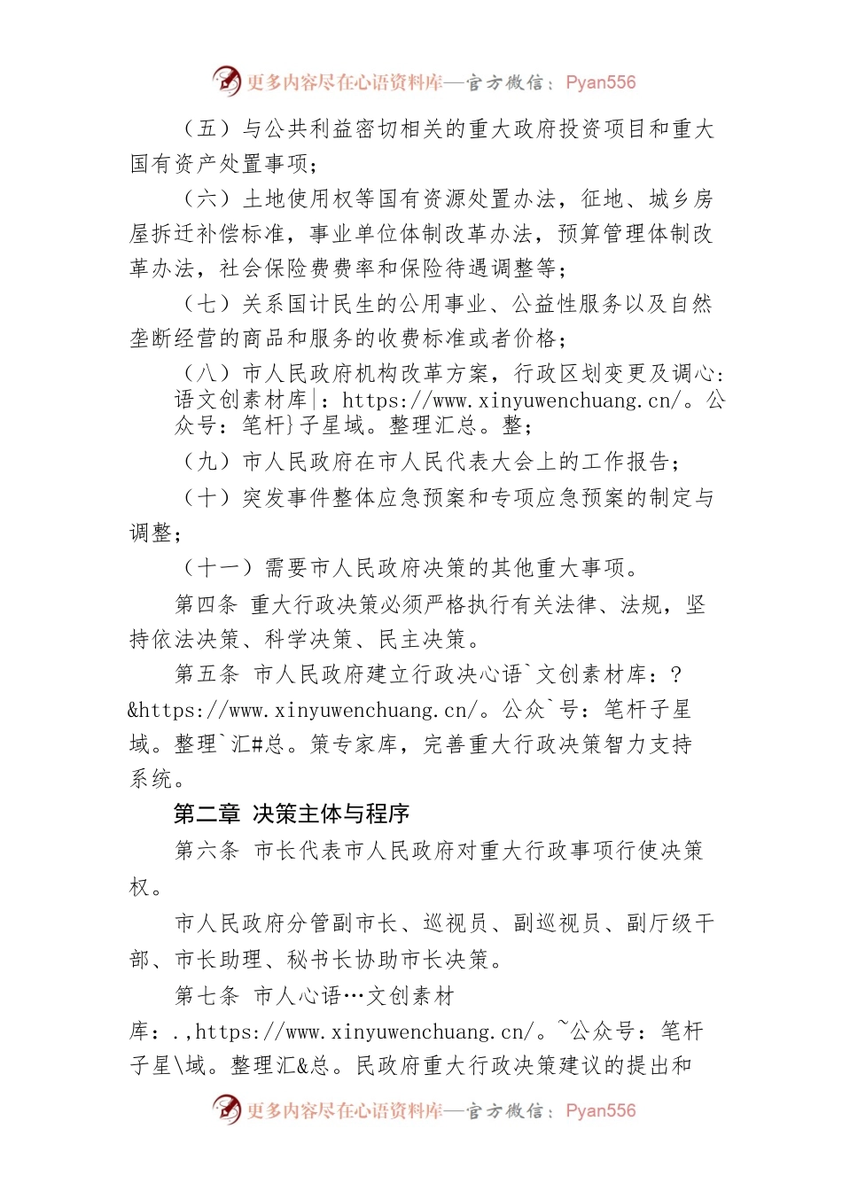 XX市人民政府重大行政决策程序规则 .docx_第2页