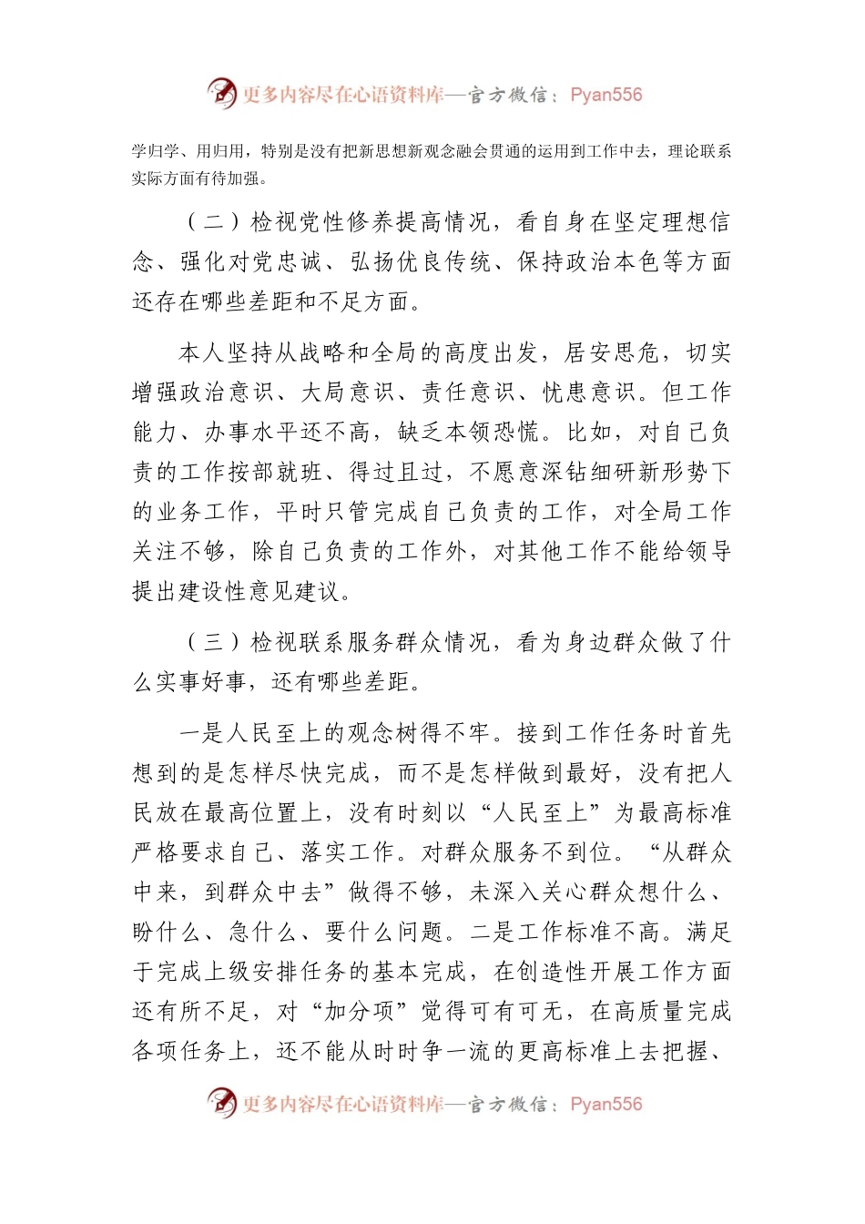 2023年度组织生活会发言提纲10.docx_第2页