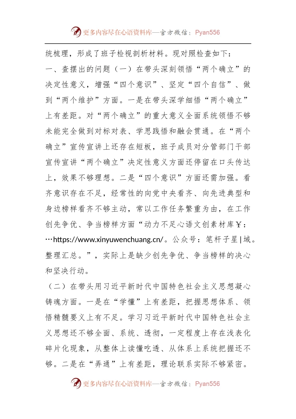 XX市场监管上一年度领导班子组织生活会发言提纲.docx_第2页