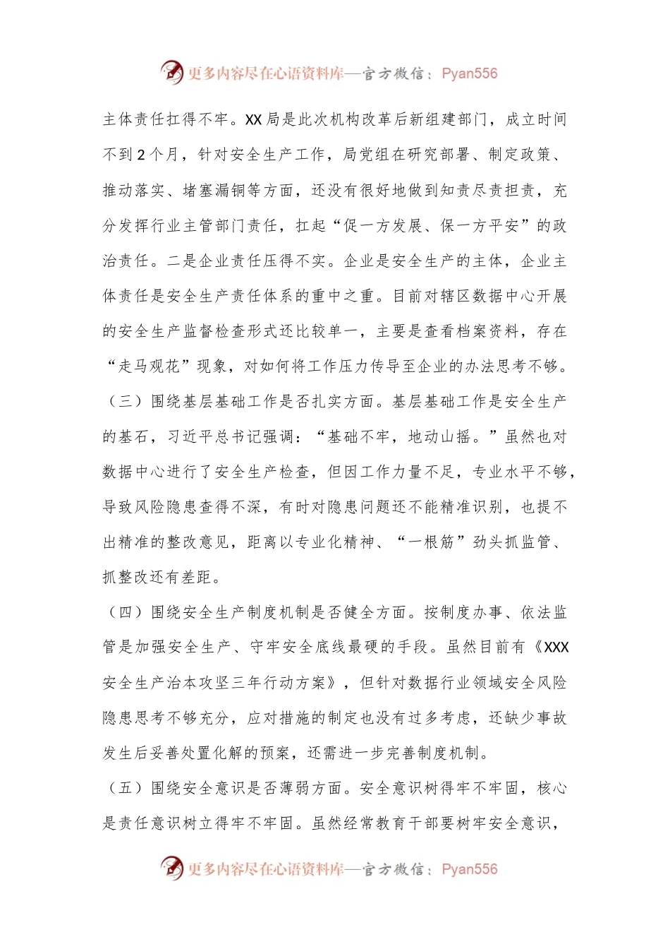XX局专题民主生活会领导班子对照检查材料.docx_第2页