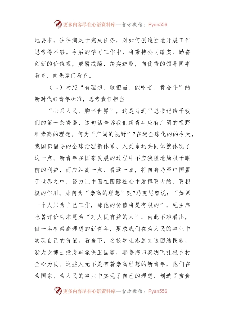 XX团组织在本年专题组织生活会发言材料.docx_第2页