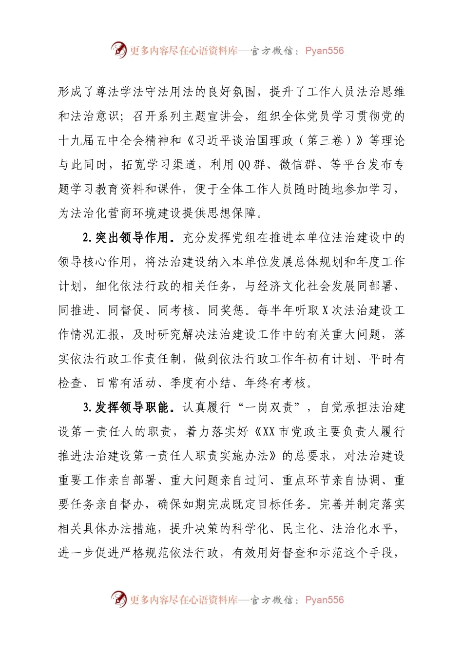 20XX年党政主要负责人履行推进法治建设第一责任人职责述职报告.docx_第2页