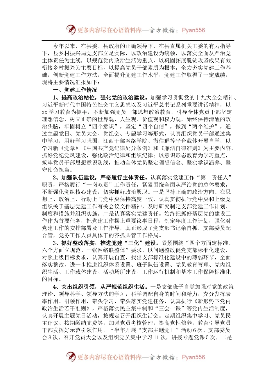 202X年党建工作情况总结汇报.docx_第1页