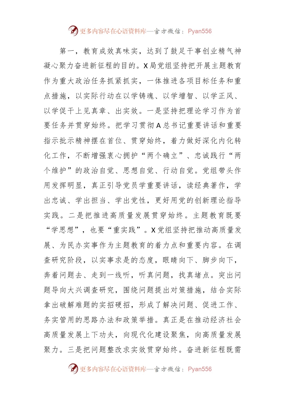 XX中心指导组在2023年主题教育专题民主生活会上的点评讲话提纲.docx_第2页