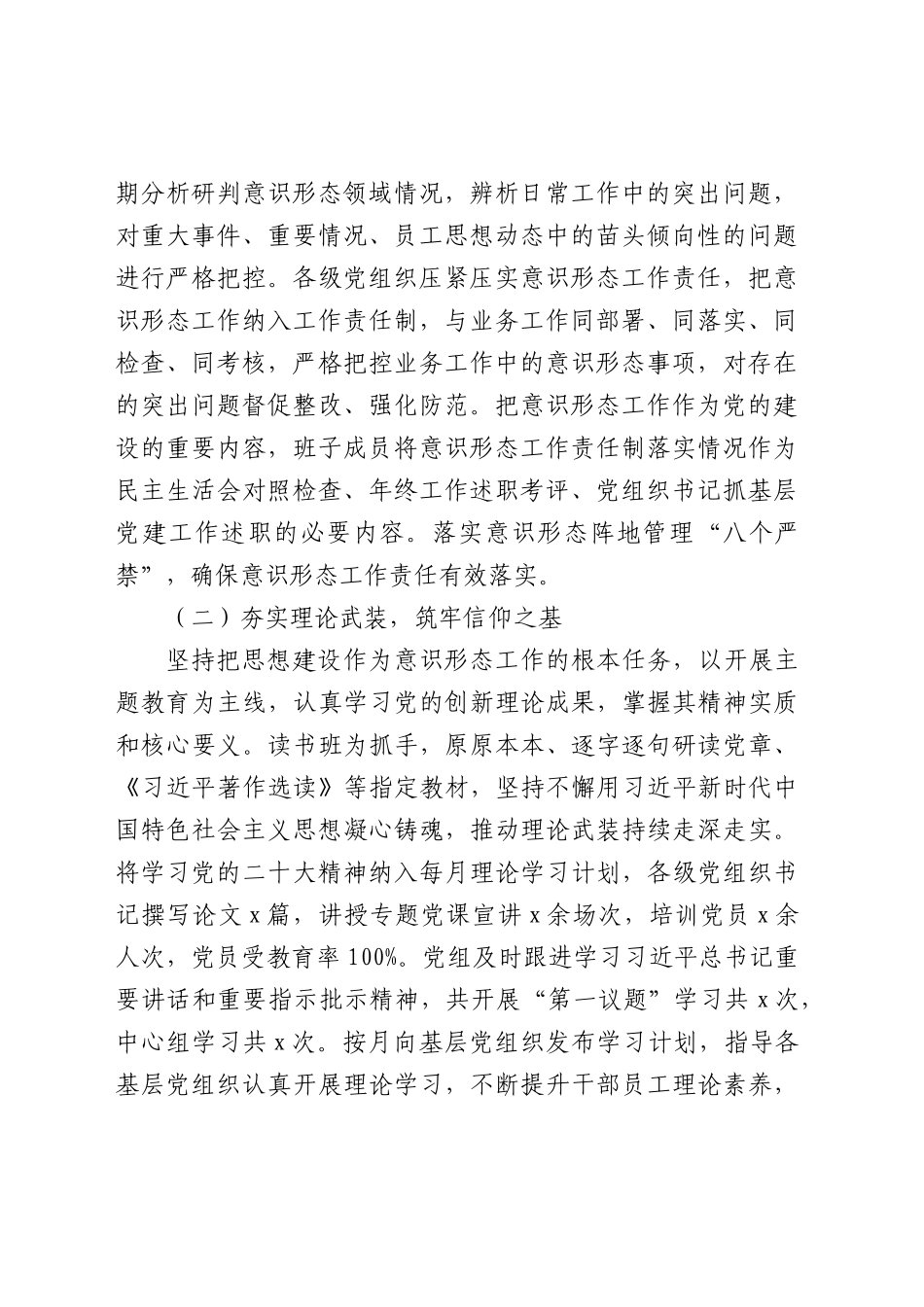 2023年度意识形态工作总结3000字√.docx_第2页