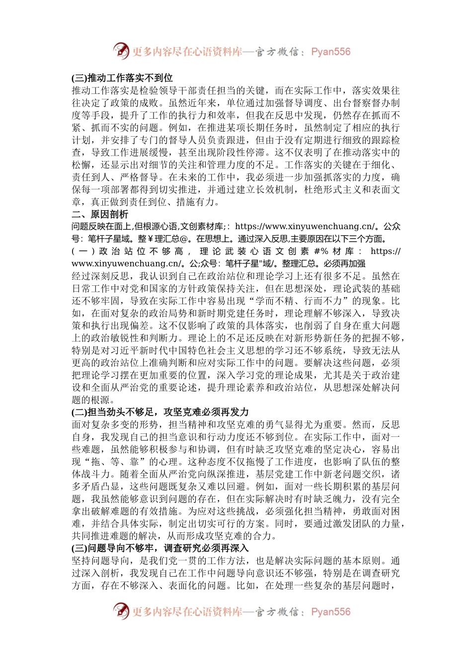 2024年巡视整改专题民主生活会个人对照检查材料.docx_第2页