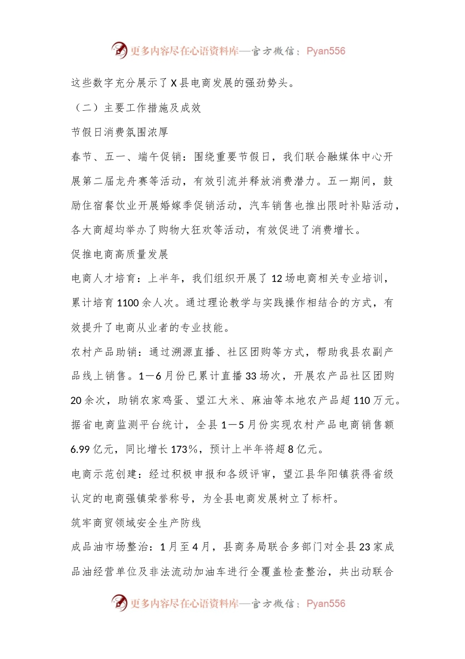 2024年上半年X县农村电商工作总结及下半年重点工作.docx_第2页