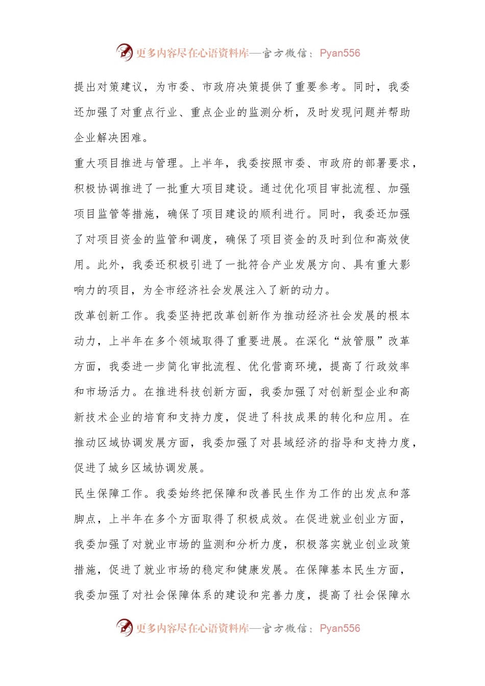 X市发展改革委员会2024年上半年工作总结与下半年工作计划.docx_第2页