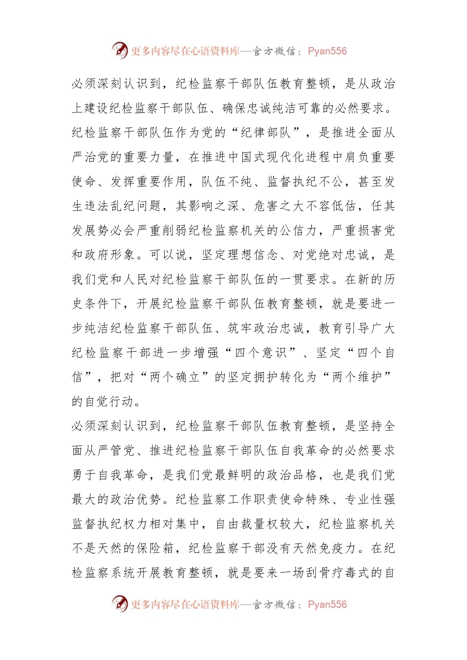 XX纪检监察干部队伍教育整顿主题党课讲稿.docx_第2页